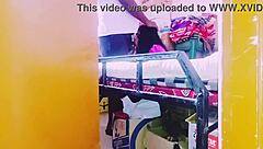 desi housewife moans dirty telugu during store rough sex