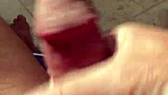 Naked man masturbates wildly in intense solo session!