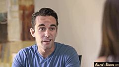 Classy tattooed babe bent over doggystyled before massive cumshot facial