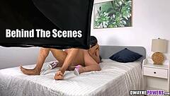 pornstars sneak bts cowgirl riding each other hard