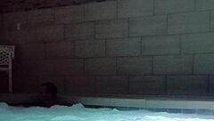 hey muscle man, join public jacuzzi fun?