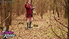 Naughty Student Pisses Outside Using Shewee Fetish