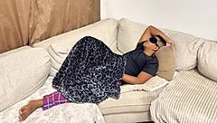 Stepmom Seduces with Big Tits and Rides Huge Cock Hard