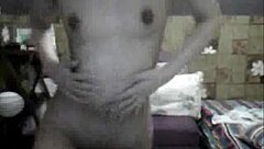 sexy filipina teases with small tits striptease