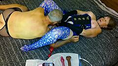 granny carmen's lick dick double cum dream explodes