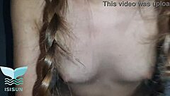 famous youtuber with pigtails rides cock cowgirl in homemade creampie frenzy