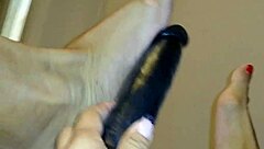 big ass brunette massage with toys