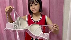 showing my old basketball club panties slowly