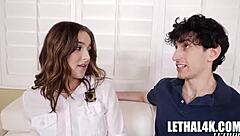 Serena Sterling Hooks Up with Teacher Assistant Nick Strokes for Secret Petite Thrill