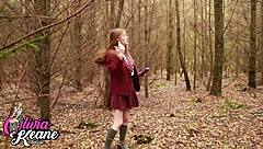 Naughty Student Pisses Outside Using Shewee Fetish