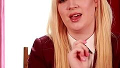 British Student's Teasing Upskirt Jerk Off Instructions