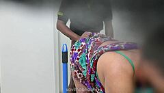 telugu maid's huge natural tits bounce wildly