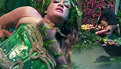 batfuck invades poison envy's garden and pounds cock relentlessly