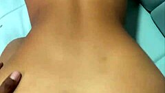 petite babe bounces on huge black cock till cum drenches her tight body