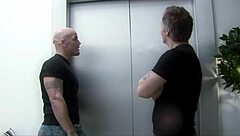 lucky studs rip clothes n fuck busty bitches hard in elevator group frenzy