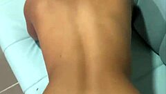 petite babe bounces on huge black cock till cum drenches her tight body