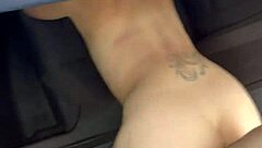 Busty Hooker Rides Cock Reverse Cowgirl in Car!