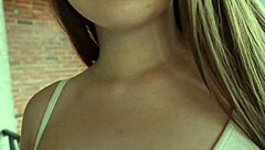 Petite Brunette Stretches In Leggings Before Wild Cowgirl Ride