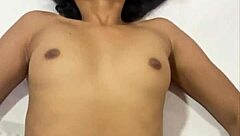 petite babe bounces on huge black cock till cum drenches her tight body