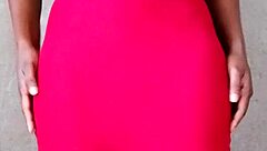 Sexy african lady flaunts massive tits seductively