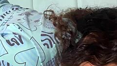 petite babe bounces on huge black cock till cum drenches her tight body