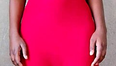 Sexy african lady flaunts massive tits seductively