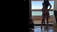 casada gostosa showing off her curvy ass in corset 😘