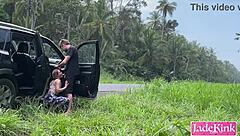 Spot us fucking wildly on highway side what happens next