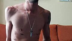 watch me explode watching this huge tattooed spanish cock action