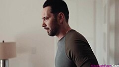 Vanna Bardot interrupts videochat for cowgirl blowjob riding