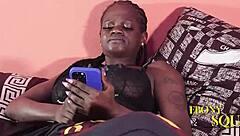 horny ebony princess with curvy ass takes delivery boy deep