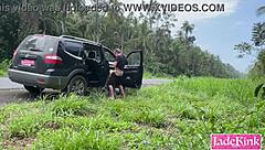 Spot us fucking wildly on highway side what happens next