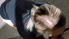 Petite Wife Flashes Party Before Sucking Stranger's Cock