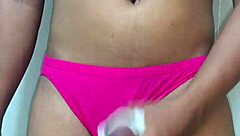 I'm slipping into erotic panties masturbating wildly alone