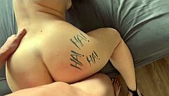 slutty redhead sucks young monster cock begging creampie inside