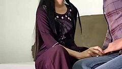 Boss fucks naked stepsister's tight ass pussy in hotel