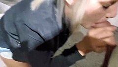 Petite Wife Flashes Party Before Sucking Stranger's Cock