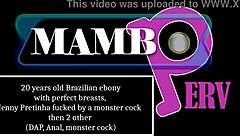 Jenny Pretinha Brazilian ebony monster BBC DAP anal threesome