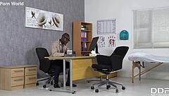 luxury milf chats doctor visit in hospital heels lingerie