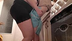 i snuck home to pound busty brunette doggystyle