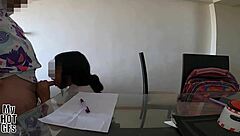 Petite Teen Girlfriend Rides Cowgirl Begging For Missionary Help