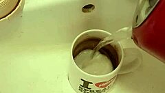 onetidyguy scrubs every stain from the filthy cup meticulously