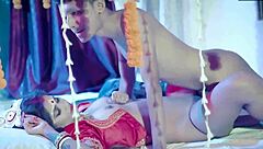 Young Indian Couple's Passionate First Night Doggystyle Creampie