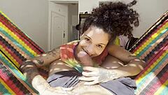 Ninfta's wet blowjob leads to hot cowgirl pussy ride