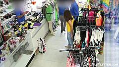 shoplifter alyce anderson's teasing blonde blowjob punishment