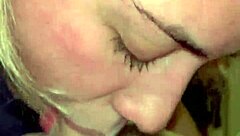 watch this sloppy close-up blowjob with gagging and ball licking