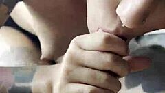 Blowjob Swallows Cum for Cuckold Roommate!