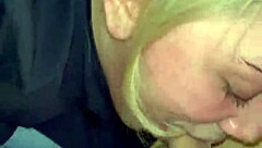 watch this sloppy close-up blowjob with gagging and ball licking