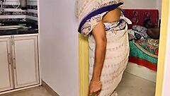 Desi maid enjoys intimate session in lonely house with young man