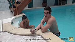 hunt4k hottie cheats on boyfriend for cash blowjob fingering